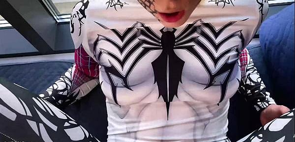  Anti-Venom Deep Sucking and Sensual Fucking - Cosplay